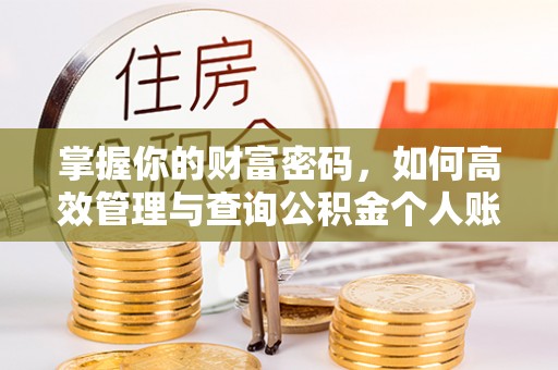 九江掌握你的财富密码，如何高效管理与查询公积金个人账户信息