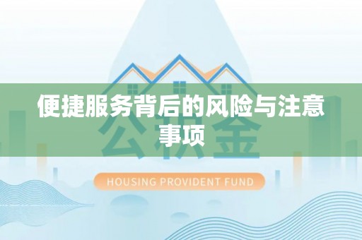 九江便捷服务背后的风险与注意事项